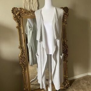 Double Zero Cream Ribbed Vest